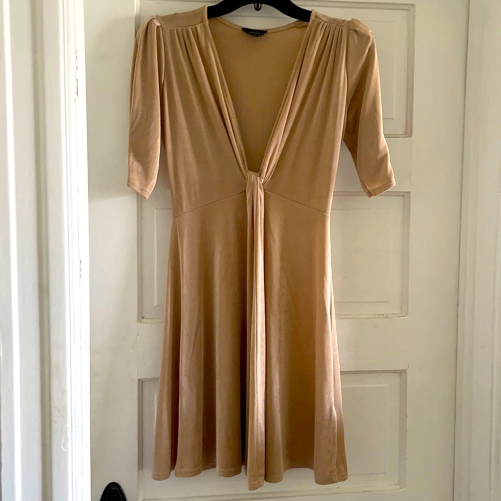 Gold Top shop mini Dress